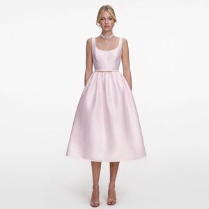 Self-Portrait NWOT PINK TAFFETA MIDI DRESS